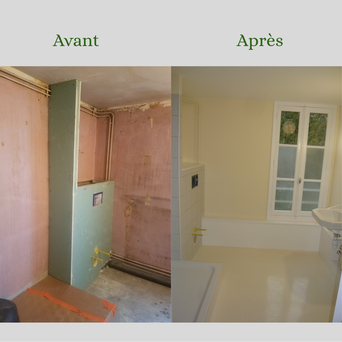 Rénovation totale d'une salle de bain